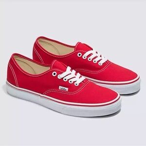VANS | Vibrant Red Canvas Sneakers